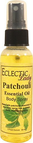 Eclectic Lady Patchouli pulverización esencial del cuerpo oleoso 2 onzas de fluidos