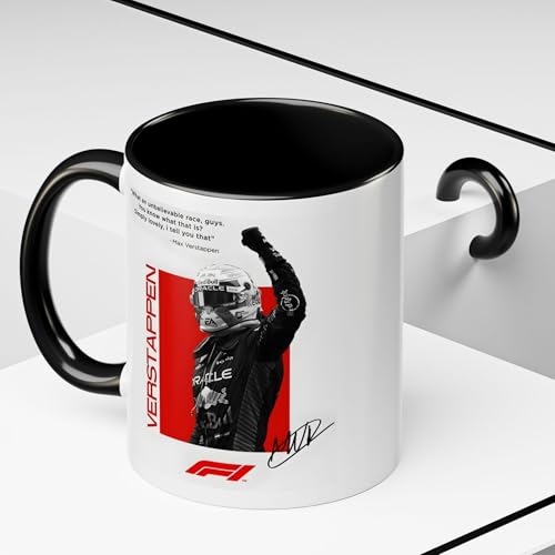 DC ENTERPRISES F1 Racing Ceramic Coffee Mug 350ml Black - Image 8