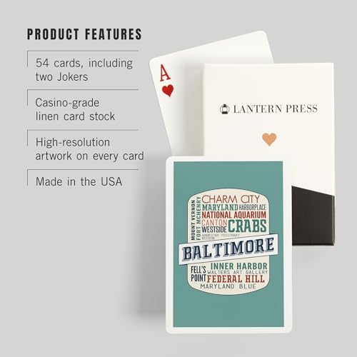 Lantern Press Baraja de Cartas de Póker de 52 Cartas miniatura 3