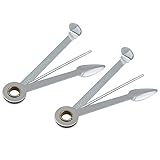 Kicode 2 Pack Professioanl Practical Stainless Steel 3 in 1 Smoking Pipe Cleaner Cleaning Tool Reamers Tamper For Hookahs Pipe Water Pipe