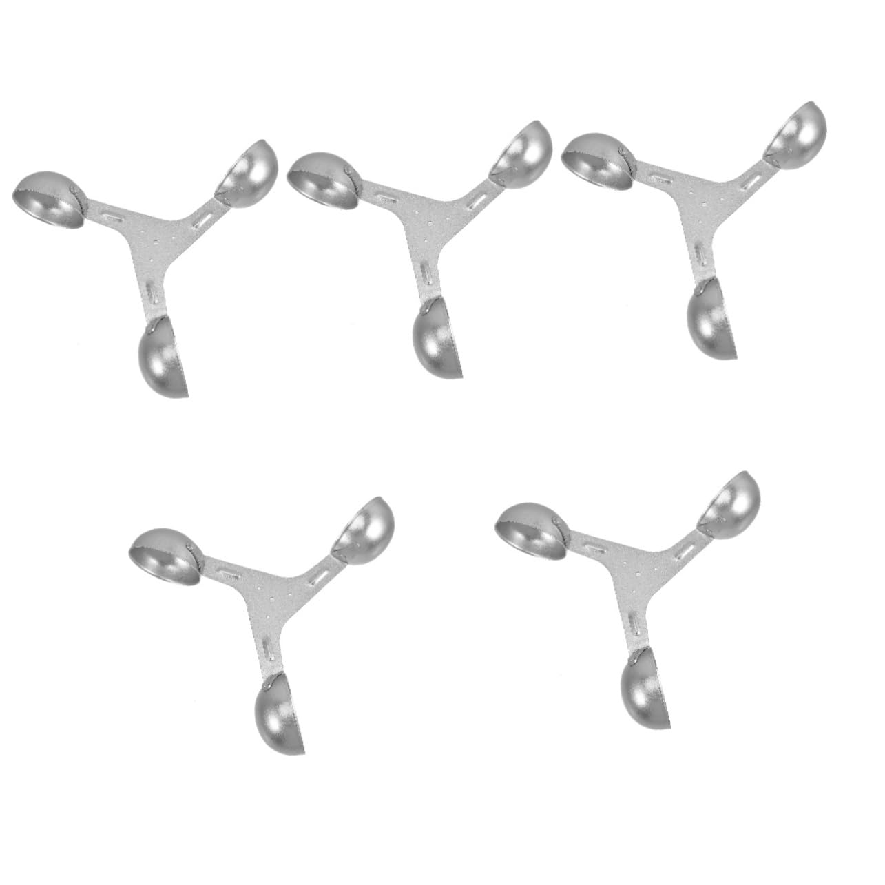 POPETPOP 5 Pièces coupe de mesure du vent coupelle d'anémomètre de rechange coupelle de capteur de rechange anemometre anémomètres capteur anémomètre coupe-vent d'aluminium