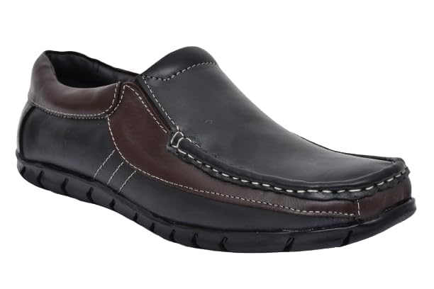 Shoe Glide || Black Brown Formal Original Leather Shoes for Men (Black Brown) (6) (B0D8FMLH76) Amazon Price History, Amazon Price Tracker