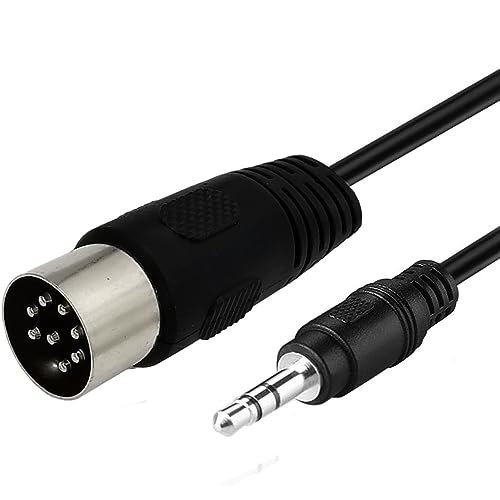 Cable adaptador 8 Pin DIN a Jack 3.5mm macho 1.5 m miniatura 3