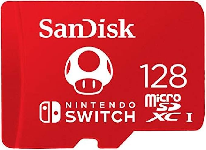 SanDisk 128GB microSDXC Card, Licensed for Nintendo Switch - SDSQXAO-128G-GNCZN
