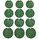 12 Stück Künstliche Lotusblätter,Realistische Seerosen Pads,Schwimmende Seerosenblätter aus Schaumstoff,Lilien Pads Ornament,Dekorative Teichpflanzen für Zuhause Garten,Teich, Pool, Terrasse Aquarium