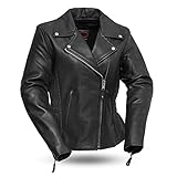 Allure -leather jacket for women | 100% women leather jacket for motorbike riding | Womens black...
