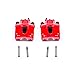 Power Stop Caliper Set For Jeep Commander 2006-2010, Jeep Grand Cherokee 2005-2010 [Model Specific] Rear Pair of High-Temp Red Powder Coated Calipers S4998