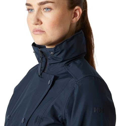 Helly Hansen Women's Navy Waterproof Trench Coat, Medium - Image 5