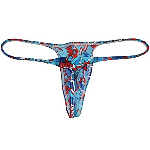 Orocojuco Sexy Men's Posing Micro Bikini Thong Underwear Slim Cut Swim G-String Hipster Tangas Lightning Xl #TOP2