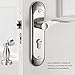 Hilitand Stainless Steel Door Lever Handle with Lock for Bedroom Bathroom, Front Door Handle with Lock