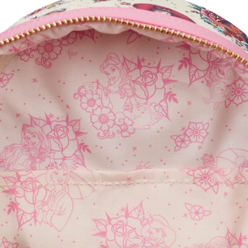 Loungefly Disney Princess Tattoo All Over Print Womens Double Strap Shoulder Bag Purse3