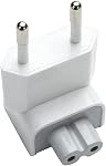 AC Adapter Europe Plug, Converter Travel Charger Adapter for Mac Book Mac/Book/Phone/Pod (2 - Pac)