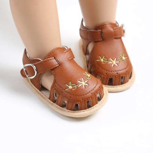 Image of Infant Baby Boys Girls Summer Sandals Party Wedding Dress Flats Shoes Newborn Crib Shoes First Walkers Prewalkers 0-18 Months
