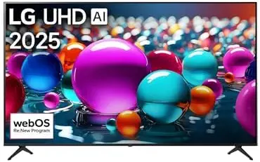 سعر ومواصفات تلفزيون ذكي 55 بوصة فائق الدقة بدقة 4K مع تقنية الذكاء الاصطناعي سلسلة UA85 بجهاز تحكم عن بُعد وتقنية HDR10 ونظام التشغيل ويب او اس 25 2025 55UA851COLA من ال جي (B0GSYK242Y) على Amazon EG