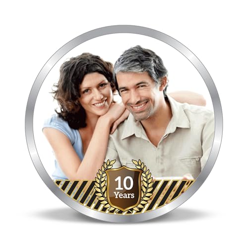 Image of TRUESILVER ACPL BIS Hallmarked Personalised Anniversary 5 /10 /20 /50 /100 gm 999 Pure Silver Coin by ACPL