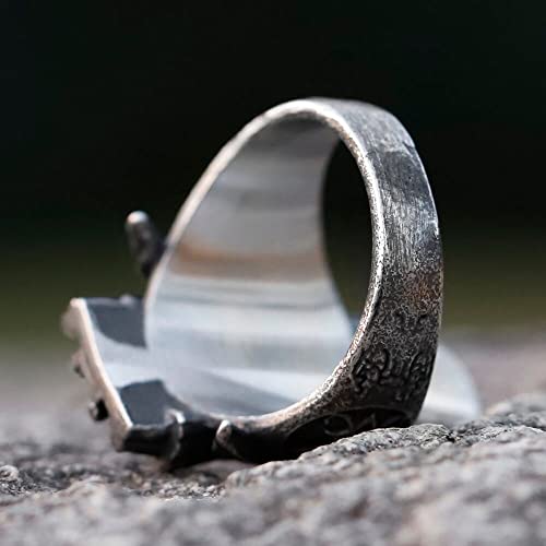 Image of Genuine Stainless Steel Ring Jewelry for Men Fashion Punk Biker Skull Rings