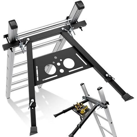 LotFun Ladder Stabilizer Adjustable Length,Ladder Standoff for Roof, Extension Ladder Stabilizer Accessory Safety Stability Steel withstands 350 LBS Weight Rating Cover