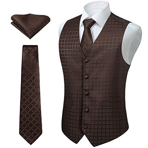 Enlision Gilet scozzese da cerimonia nuziale