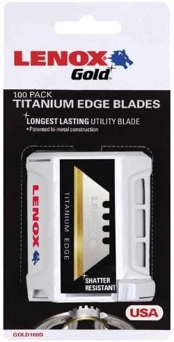 Lenox 20352-Gold Power Arc Curved100D Utility Knife Blades - 100 per Package