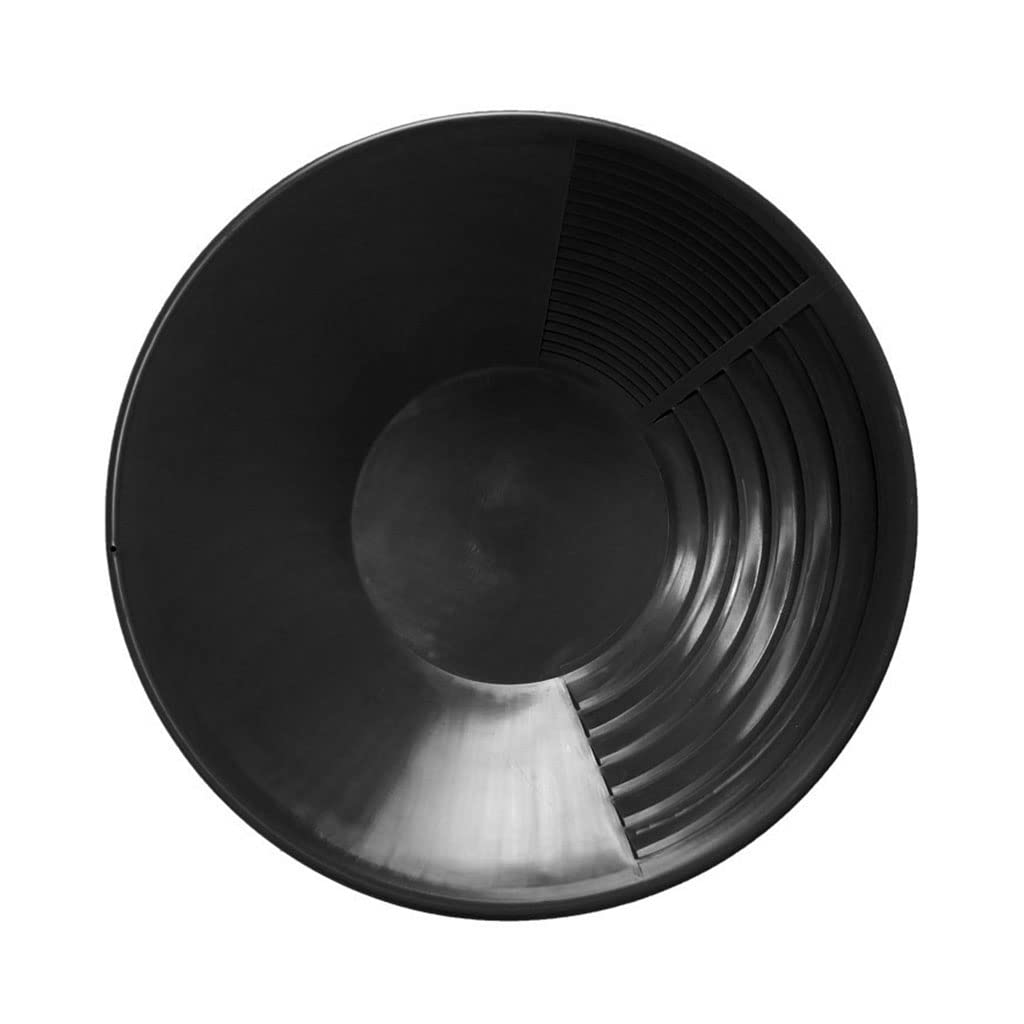 Hdoytxxm Black Portable Gold Pan Basin For W/Riffles Mining Pan Dredging Prospecting River Tool Wash Panning Equipmen Basin Bowl