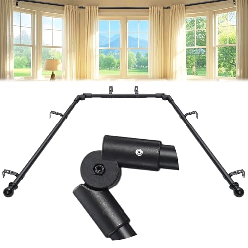 home best bay window curtain rod