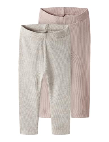 Name IT Unisex Nbnkab 2P Legging Noos, Peyote Melange, 74 EU