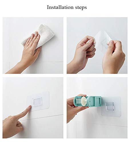 US1984 2-In-1 Wall Mounted Mop & Broom Hanger Holder Organizer, for Kitchen, Bathroom Garage and Garden 4