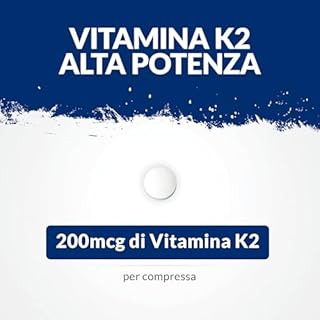 Vitamina K2 MK7 200mcg - 365 Compresse Vegane - 1 Anno di Scorta - Alta Concentrazione di Vit K Menachinone MK-7 da Natto - Prodotto in Europa - Nu U Nutrition
