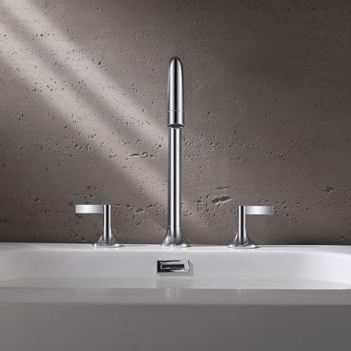 Robinet de lavabo pour vasque à poser mitigeur 3 trous pièce d'eau moderne
