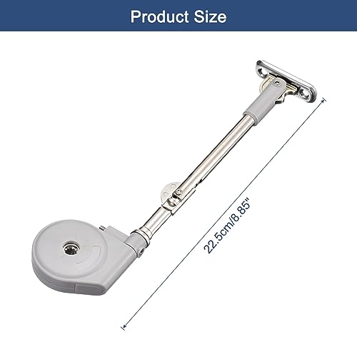 uxcell Lid Support Hinge 2 Pcs Slow Close Hinge Lid Stay 105 Degree Open Upward Opening for Box Window Cabinet Door Furniture Flap Door - Image 2