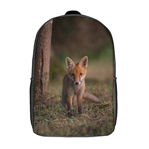 Sac à dos école renard 17 pouces pour enfants et ados filles garçons