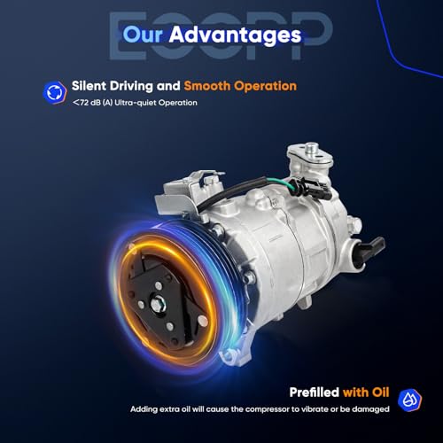 Image of ECCPP AC Compressor for Cadillac ATS 3.6L 2013-2015 for Cadillac CTS 3.6L 2014-2015 AC Compressor with Clutch