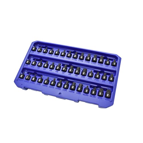 Astro Tools 78142 42pc 1/4 Drive Low Profile Nano Impact Bit Socket Set