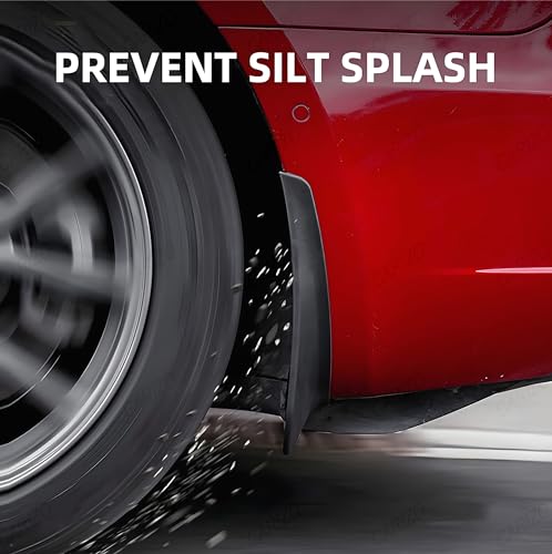 Image of CARIZO Car Heavy Duty Cup Type Splash Mud Guards | OE Type Front and Rear Mud Flaps | Pack of 4 | Compatible with Tata Sierra 2025-2026
