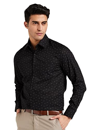 Image of Diverse Men's Cotton Printed Full Sleeve Regular Formal Shirt