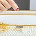 Golden Vintage Glass Lidded Box Edge Bracelet Keepsake Decorative Jewelry Display Personalized Large Clear Rectangle Box Rings Bracelet Golden Organizer Home Decor (8x4.5x2in)