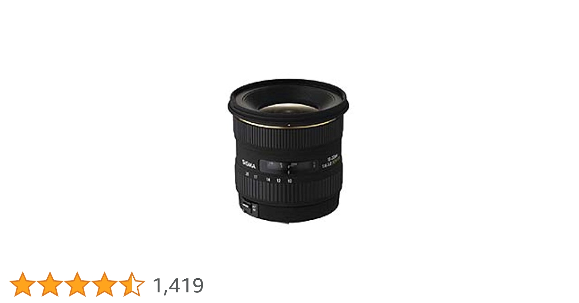 Sigma 10-20mm f/4-5.6 EX DC HSM Lens for Nikon Digital SLR