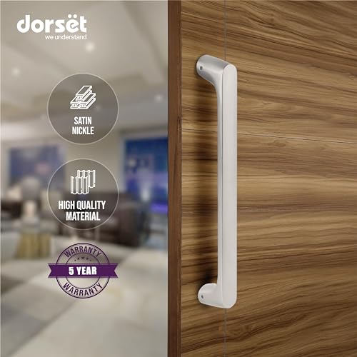 Image of Dorset Forza 18 inch Pull Handle for Main Door | On Rose Model - Pack of 1 Piece - FRZ18PRSN