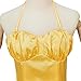 RocailleCos Musical Wicked Glinda Cosplay Costume Yellow Suspender Dress the Good Witch Glinda Dress Uniform for Women (L, yellow 1)