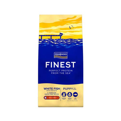 Fish4Dogs Finest White Fish Puppy Dry Dog Food - 1.5kg (Large Kibble)