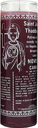 Indio Vela religiosa de 7 días St. Jude - Morado