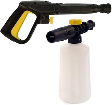 Karcher K Serisi Basınçlı Yıkama Makinesi ile Uyumlu Tetikli Püskürtme Tabancası ve Köpük Aparatı Sprey Şişe