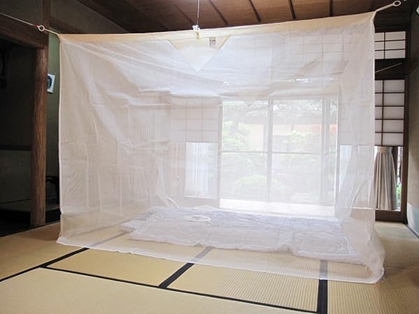 Amazon｜蚊帳 片麻蚊帳 3帖用節電 エコ 麻蚊帳 モスキートネット かや