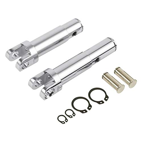 Image of Replaces offset Clevis (non-standard) peg mounts, Forward Controls Offset Clevis Footpeg Conversion Kit fits for Harley Sportster 1200 Seventy Two Forty Eight Roadster 2011-2020,Chrome