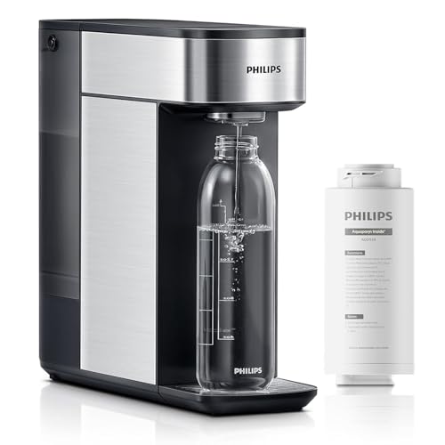 PHILIPS Reverse Osmosis Water Filter Countertop, Compact 5 Stage RO Water Filtration System Purifier Dispenser with Aquaporin Technology, NSF/ANSI 372 Certified, Reduce TDS