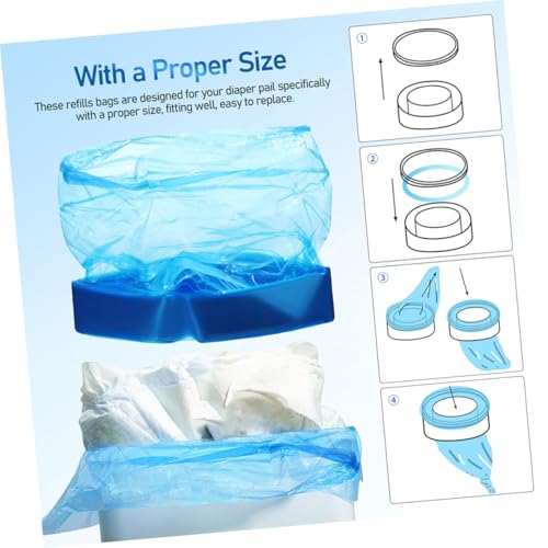 Bolsas para pañales Cabilock 5 rollos PE miniatura 4