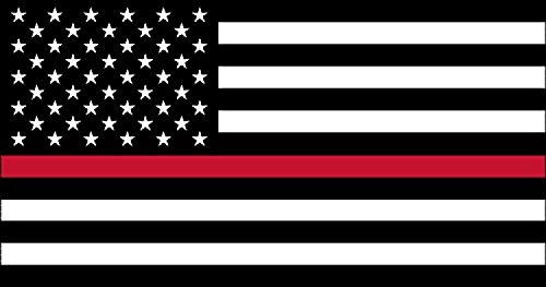Rogue River Tactical Thin Red Line Firefighter Flag Sticker Support of Fire Fighters Fireman EMT USA