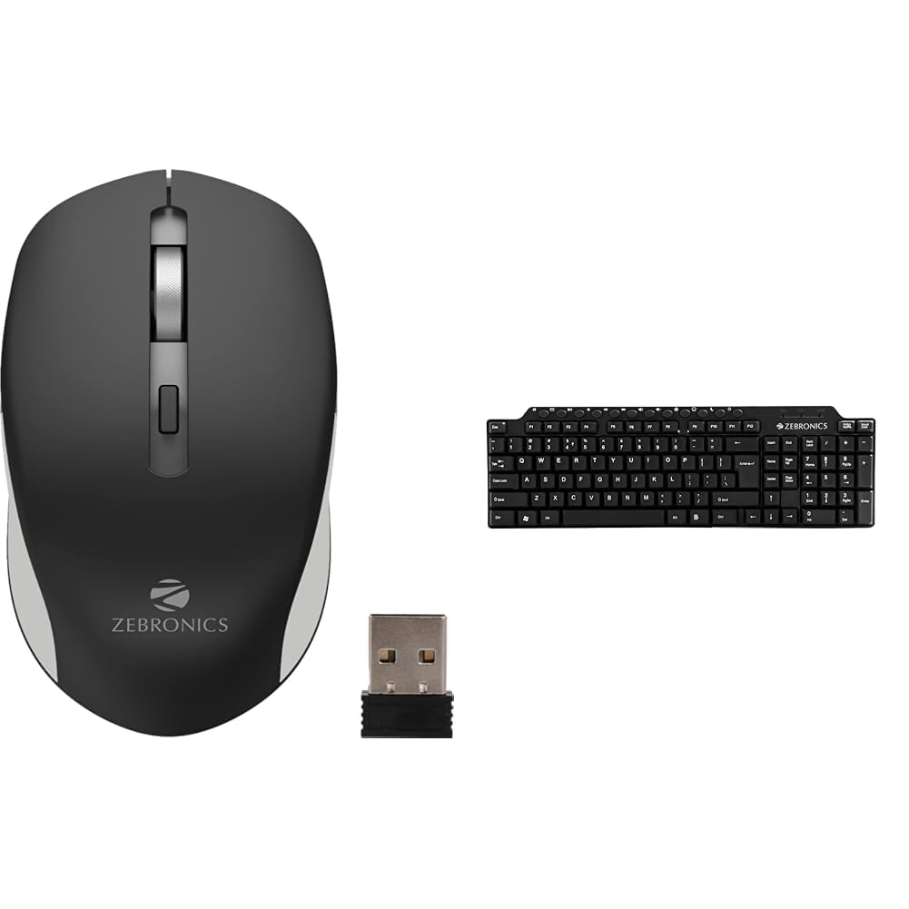 ZEBRONICS Zeb-Jaguar Wireless Mouse, 2.4GHz with USB Nano Receiver, High Precision Optical Tracking, (B0BQG35VXS) Amazon Price History, Amazon Price Tracker