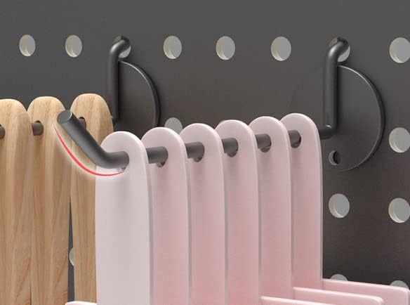 Miniatura 7 de Paquete de 10 ganchos para tablero de clavijas que se adaptan a cualquier tablero de clavijas, organiza collares, joyas, artículos al por menor,