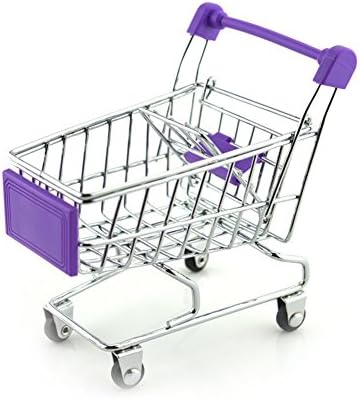 Rlley Mini Shopping Carts Toy Hamster Toy Hedgehog Toys Chinchilla Toys Guinea Pig Toys Candy Color (Purple)